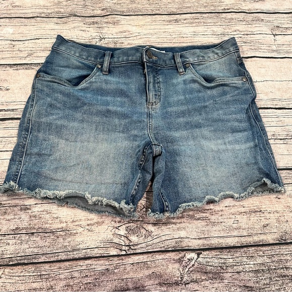 Carve Designs Blue Jean Shorts; Raw Hem; 5” Inseam; High Rise; Size 6 - Picture 1 of 8